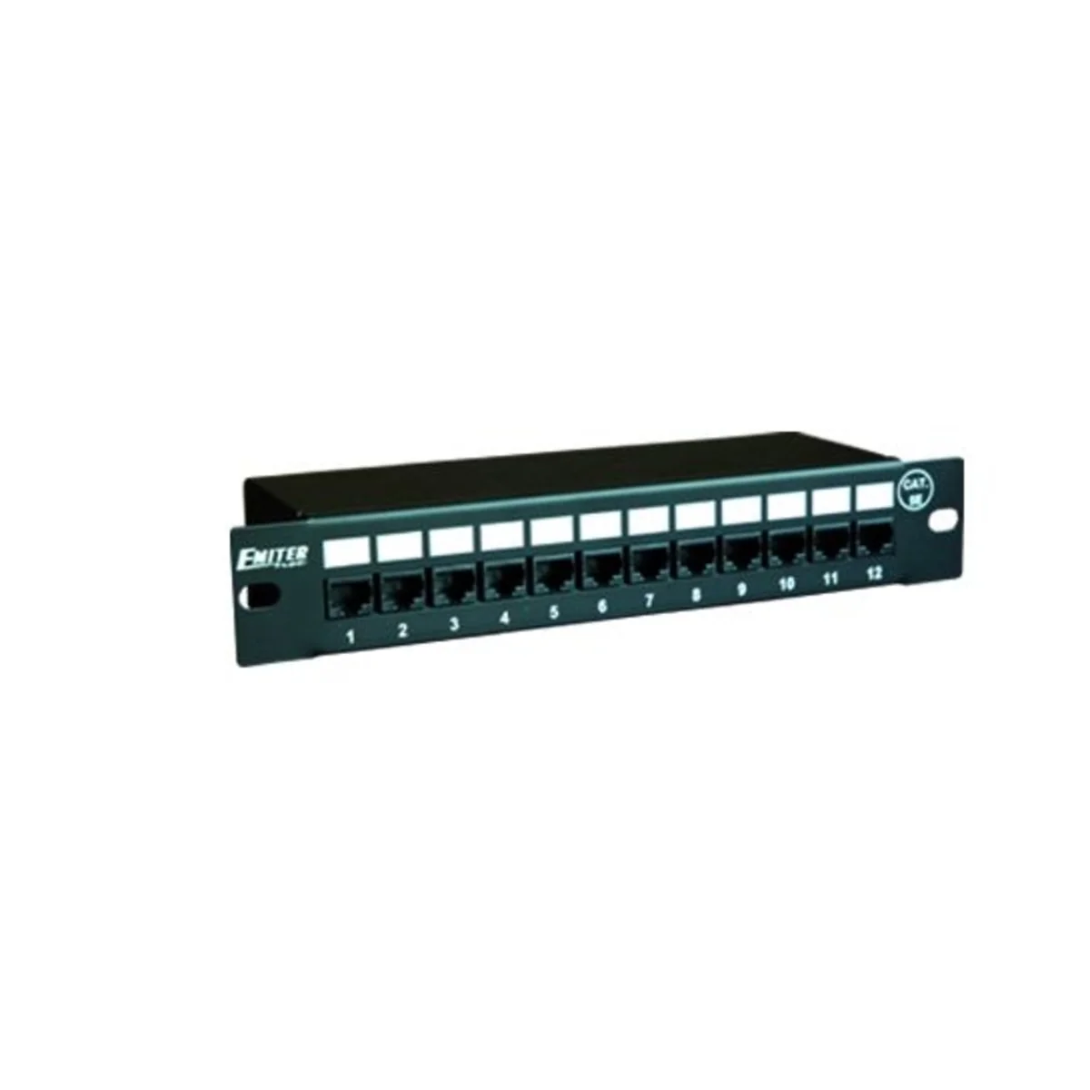 Patch panel 10″ 12xRJ45 UTP kat. 5e FU/PPFA8075K128C5E