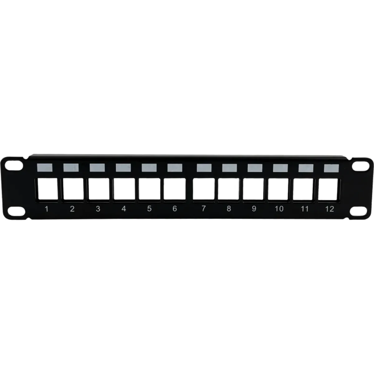 Patch panel 10 modularny 12 portów 1U niewyposażony ALANTEC PK038