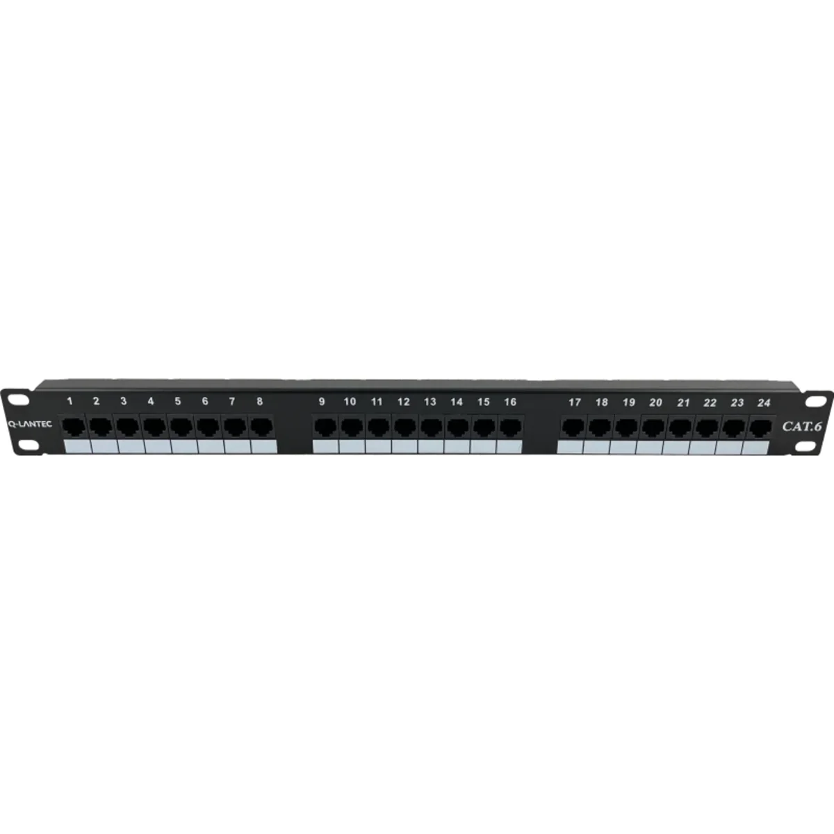 Patch panel 1U/19 cali UTP nieekranowany 24 porty kat. 6 złącza LSA Q-LANTEC PK-U6-1 - obrazek 1