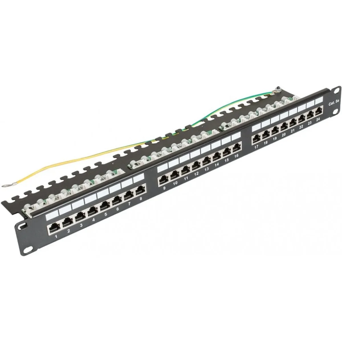 Patch panel kategoria 5e 24 x RJ45 CCAS-PA5E-24STP-O-2 - obrazek 1