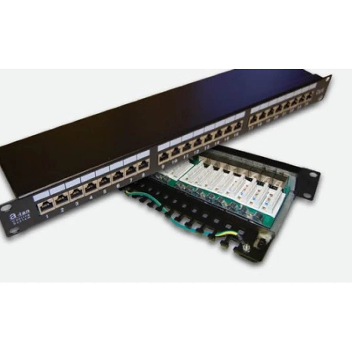 Patch panel STP kat.6 24 porty LSA 1U ALANTEC PK010 - obrazek 1
