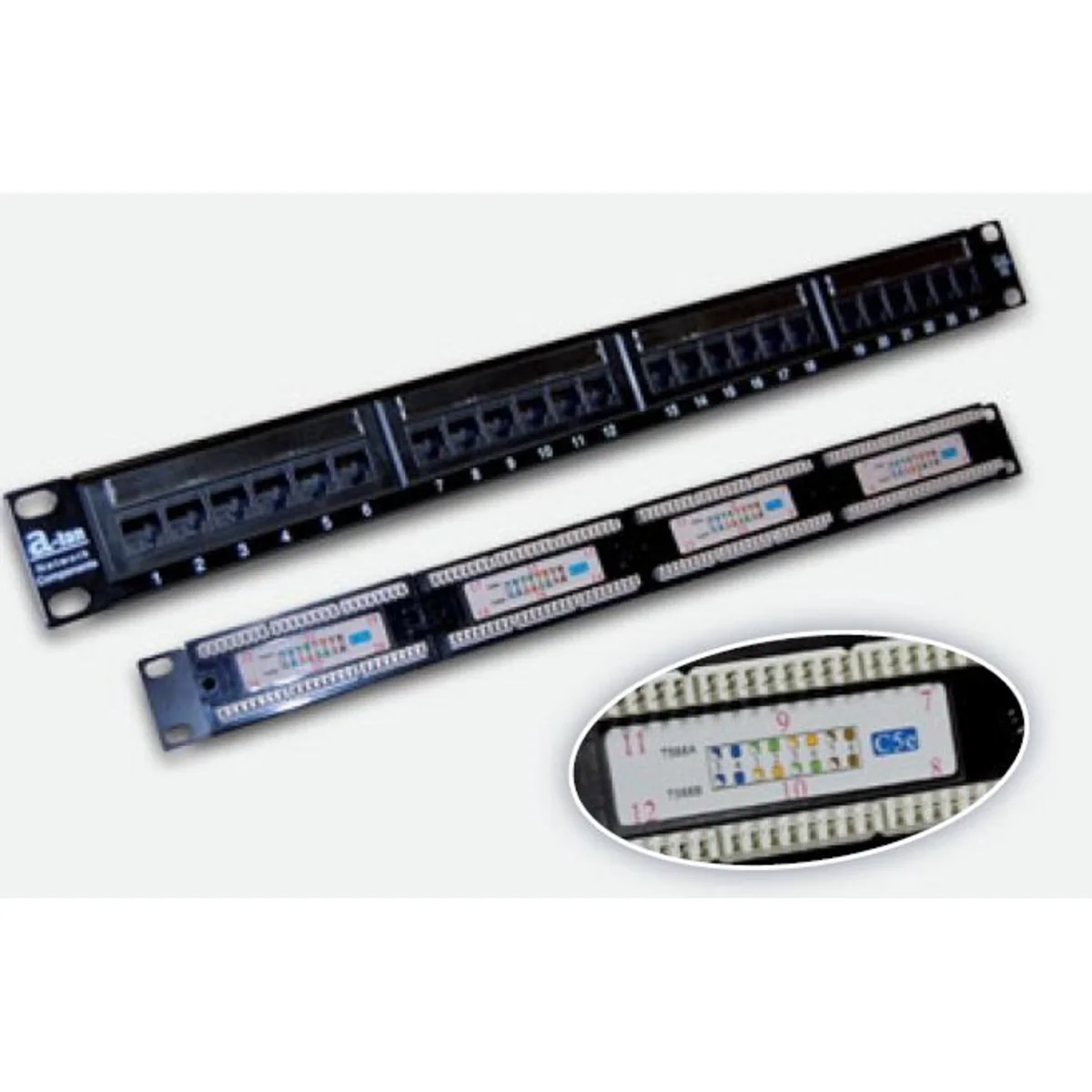 Patch panel UTP 24 porty LSA kat.5e PK003 - obrazek 1