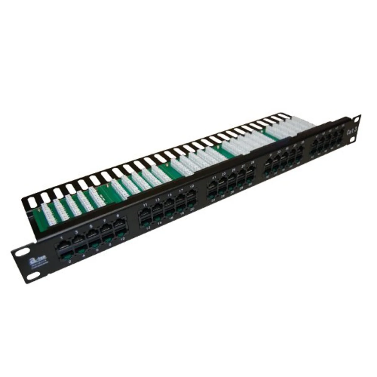 Patch panel UTP 24 porty LSA kat.5e z półką PK013 - obrazek 1