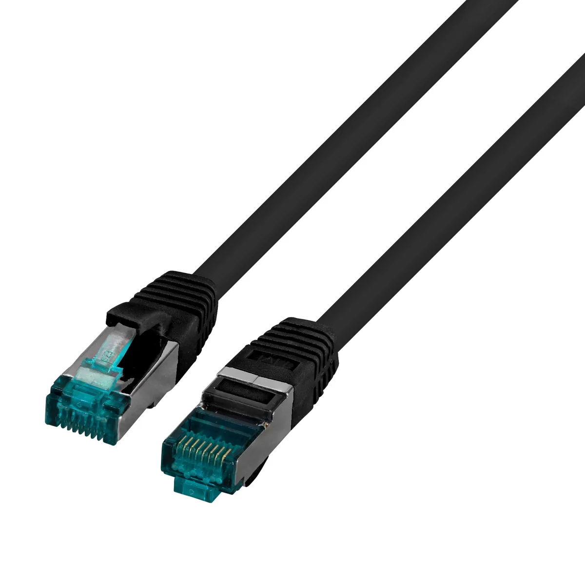 Patchcord RJ45 S/FTP kat. 6A LSZH czarny 1m PC-6ASFTPLSZH-BK1