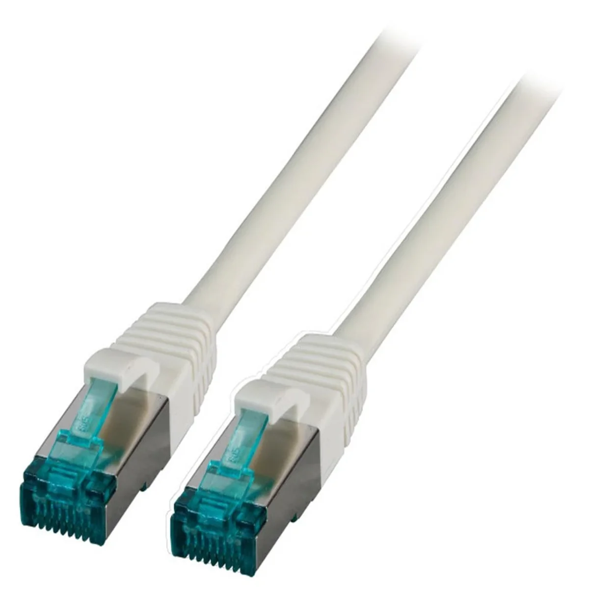 Patchcord RJ45 S/FTP kat. 6A LSZH szary 0,25m MK6001.0,25G - obrazek 1
