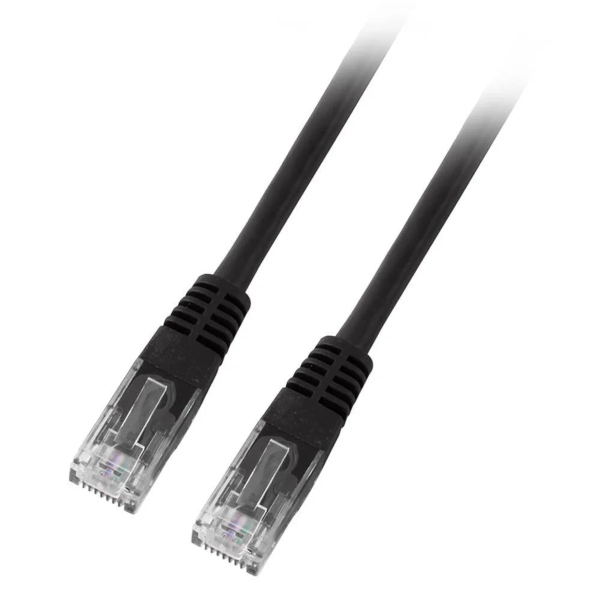 Patchcord RJ45 U/UTP kat. 5e PVC CCA czarny 1,5m K8098.1,5 - obrazek 1
