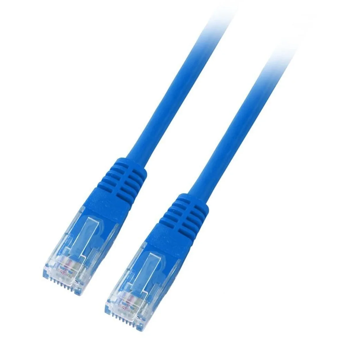 Patchcord RJ45 U/UTP kat. 5e PVC CCA niebieski 1m K8094.1 - obrazek 1