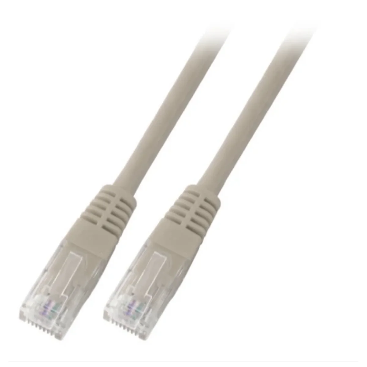 Patchcord RJ45 U/UTP kat. 5e PVC CCA szary 0,5m PC-5EUTPPVC-GY0.5 - obrazek 1