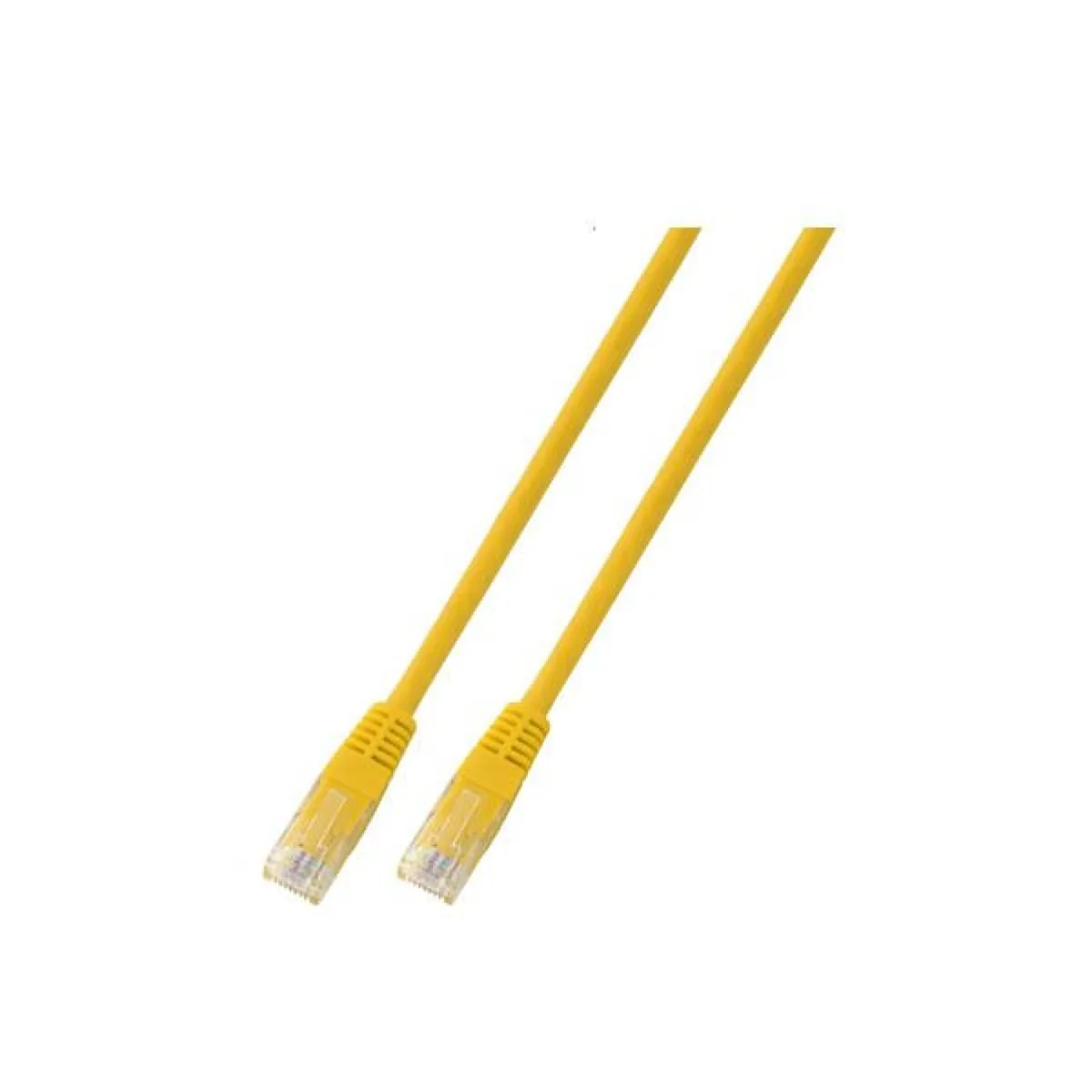 Patchcord RJ45 U/UTP kat. 5e PVC CCA żółty 1,5m PC-5EUTPPVC-YE1.5 - obrazek 1
