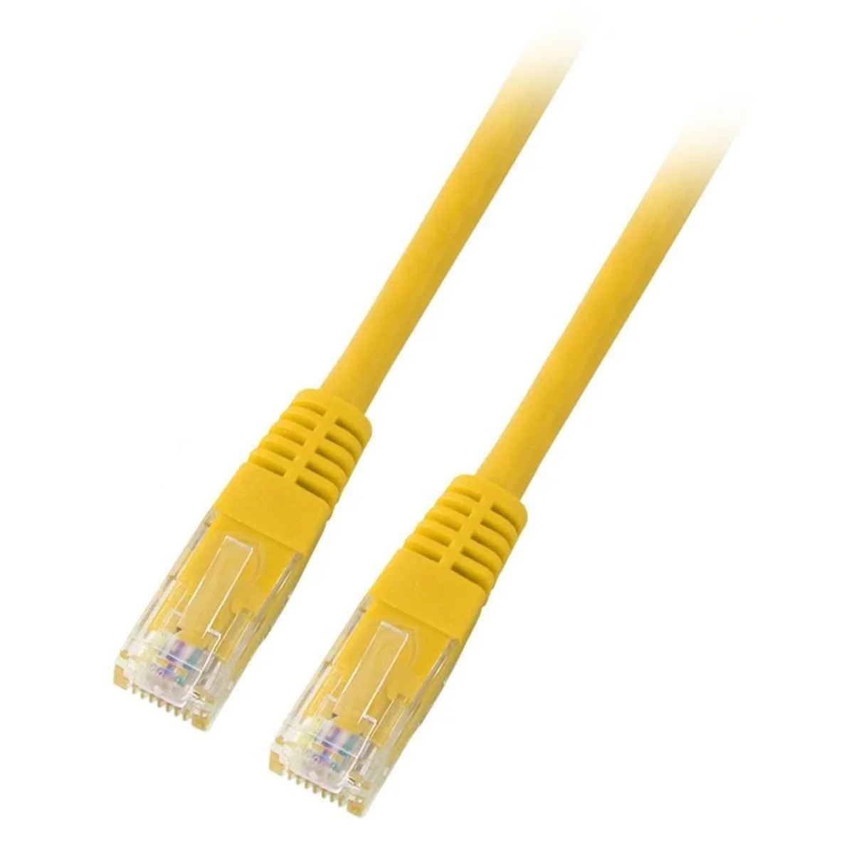 Patchcord RJ45 U/UTP kat. 5e PVC CCA żółty 5m K8095.5 - obrazek 1