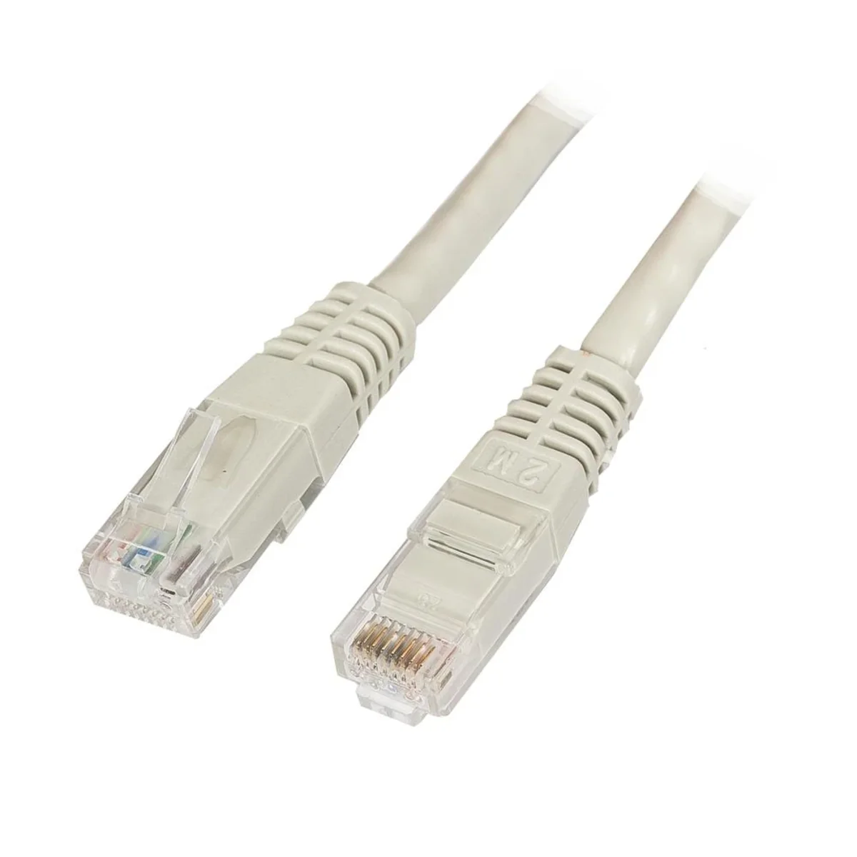 Patchcord RJ45 U/UTP kat. 6 PVC CCA szary 10m K8100GR.10 - obrazek 1