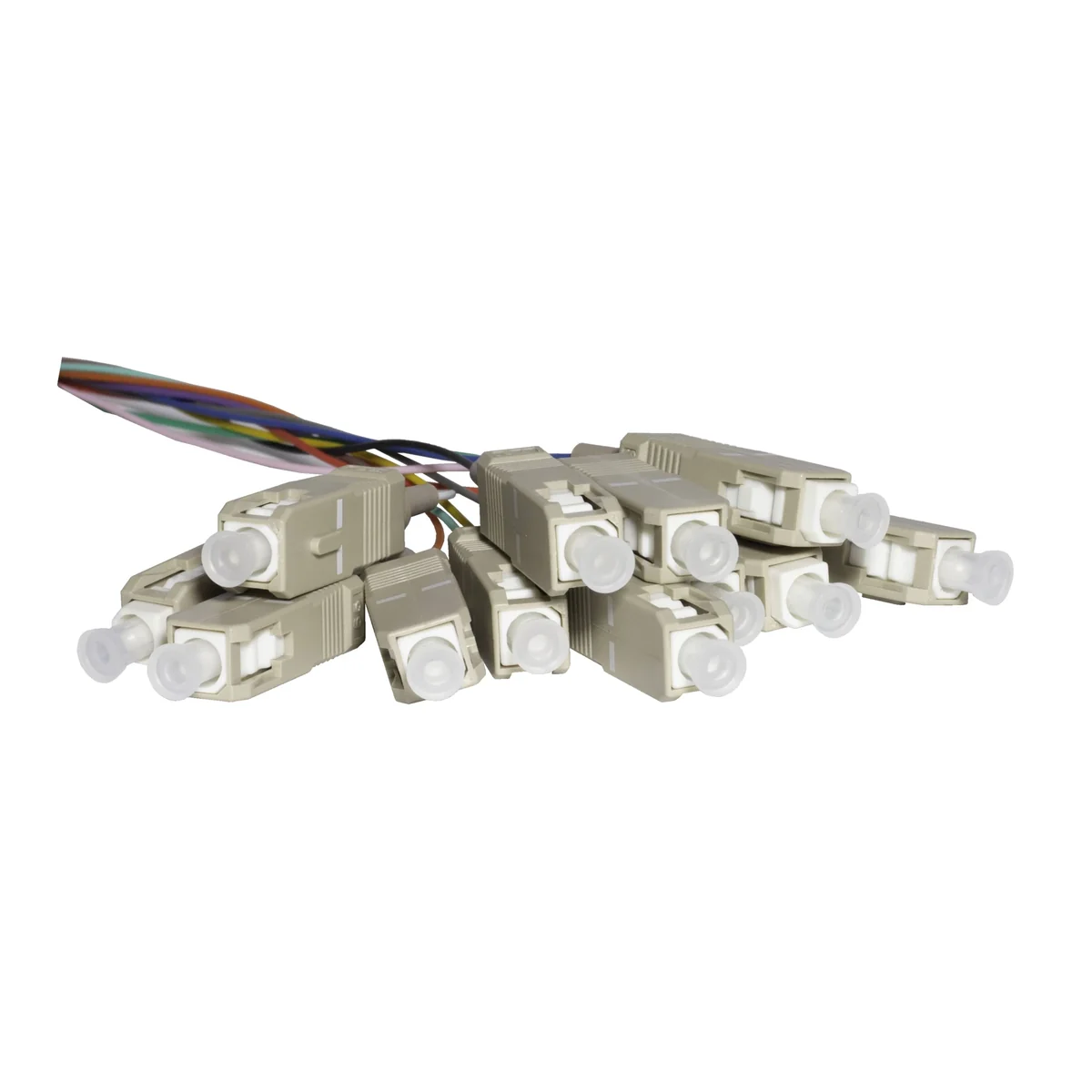 Pigtail MM OM2 SC/UPC 50/125 easy strip 2m 12 szt. kolorowe EM/12C-SC/UPC-2M-12 - obrazek 1