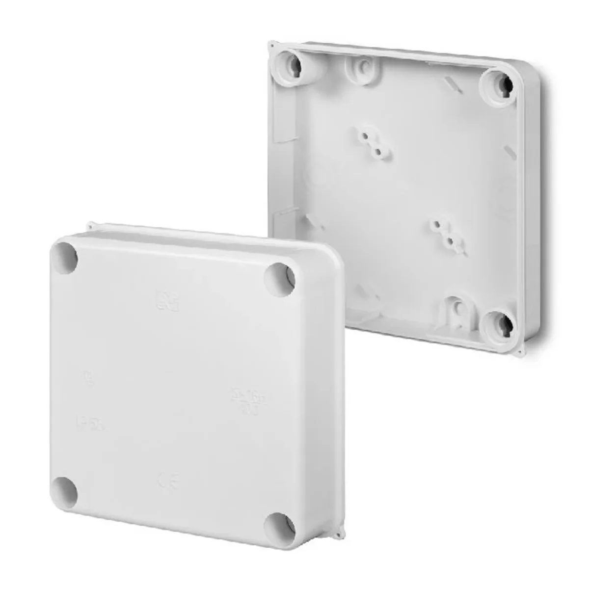 PK-1 puszka natynkowa 135x135x62 IP 55 - kolor biały 0250-00 - obrazek 1