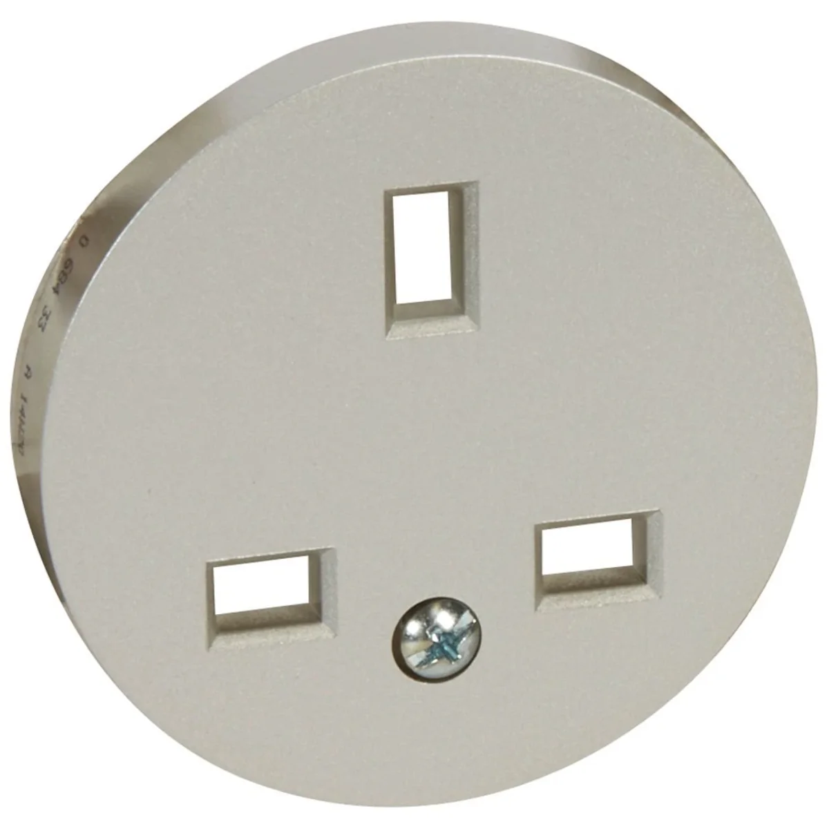 Plakietka gniazda elektrycznego kolor biały 068433 - obrazek 1
