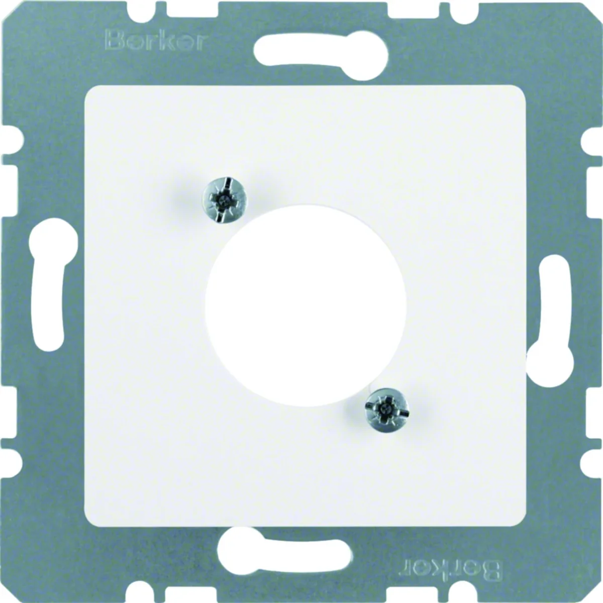 Płytka centralna do okrągłych łączy wtykowych XLR D-Serie; śnieżnobiały; S.1/B.1/B.3/B.7 Glas 14121909 - obrazek 1