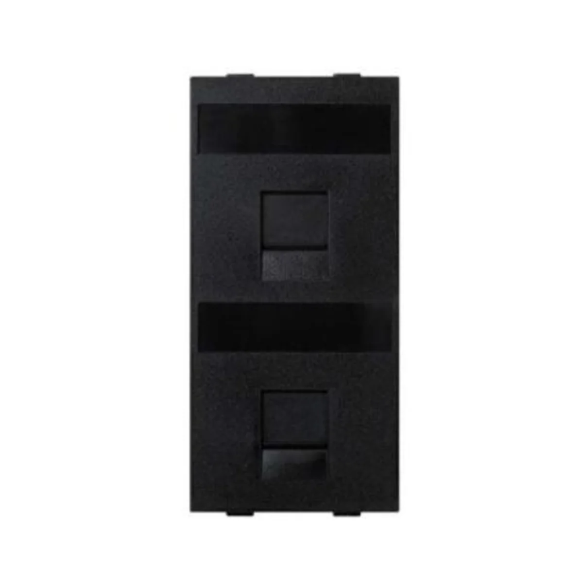Płytka CIMA keystone 2x płaska uniwersalna z osłonami szary grafit S76B/14 - obrazek 1