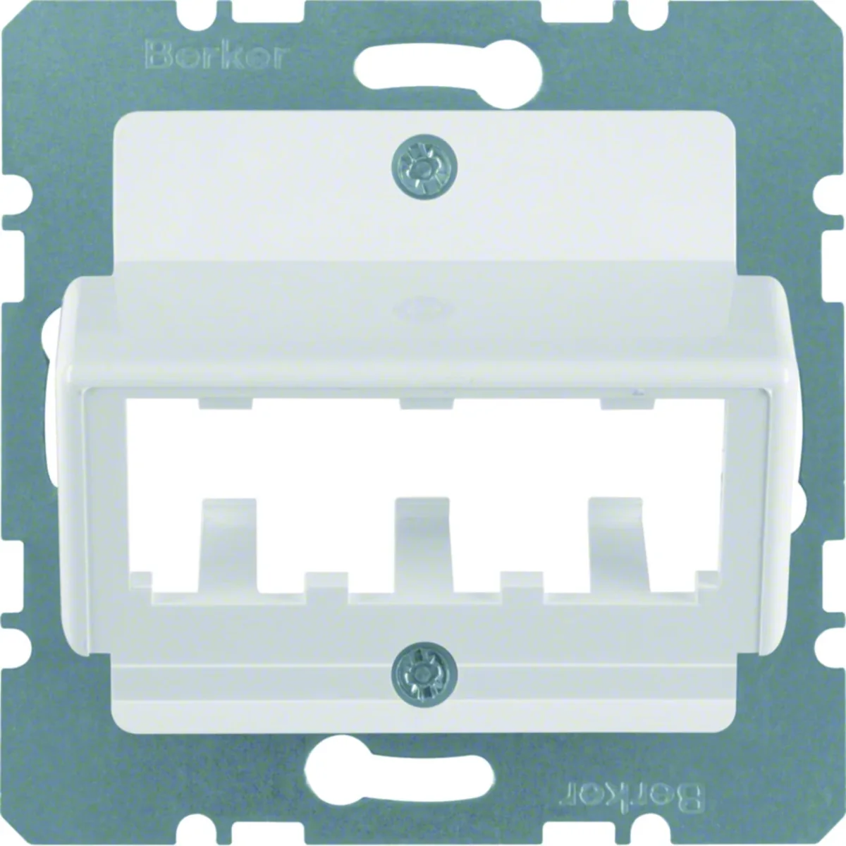Płytka czołowa do 3 MINI-COM Module, biały 142709 - obrazek 1