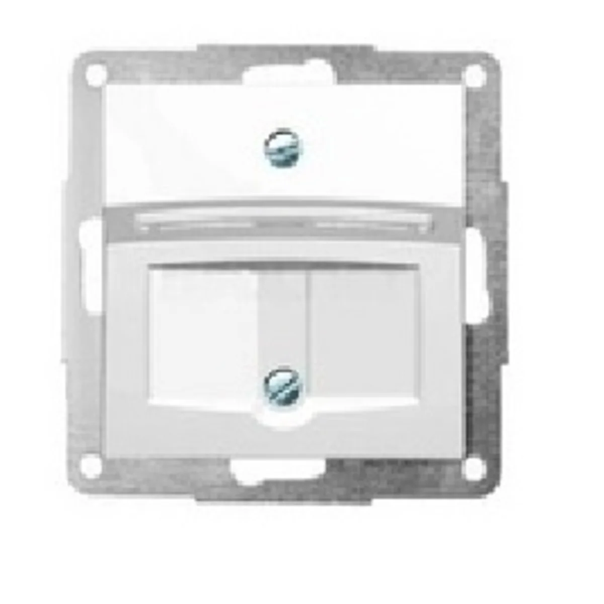 Płytka czołowa z ramką szkieletową do gniazda komputerowego typu MOLEX power cat 12008002 - obrazek 1