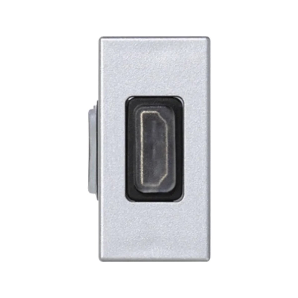 Płytka K45/2 adapter HDMI-HDMI 22, 5x45mm + wkład, aluminium K129B/8