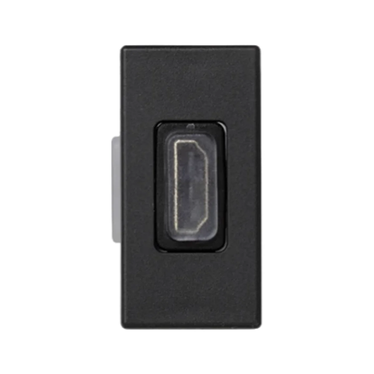 Płytka K45/2 adapter HDMI-HDMI 22, 5x45mm + wkład, szary grafit K129B/14