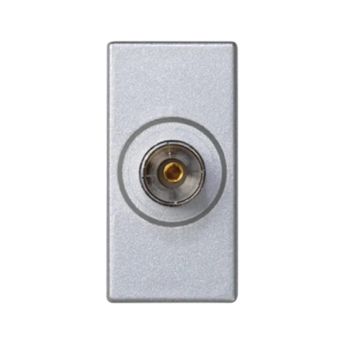 Płytka K45/2 gniazdo TV żeńskie 22,5x45mm + wkład aluminium K102B/8