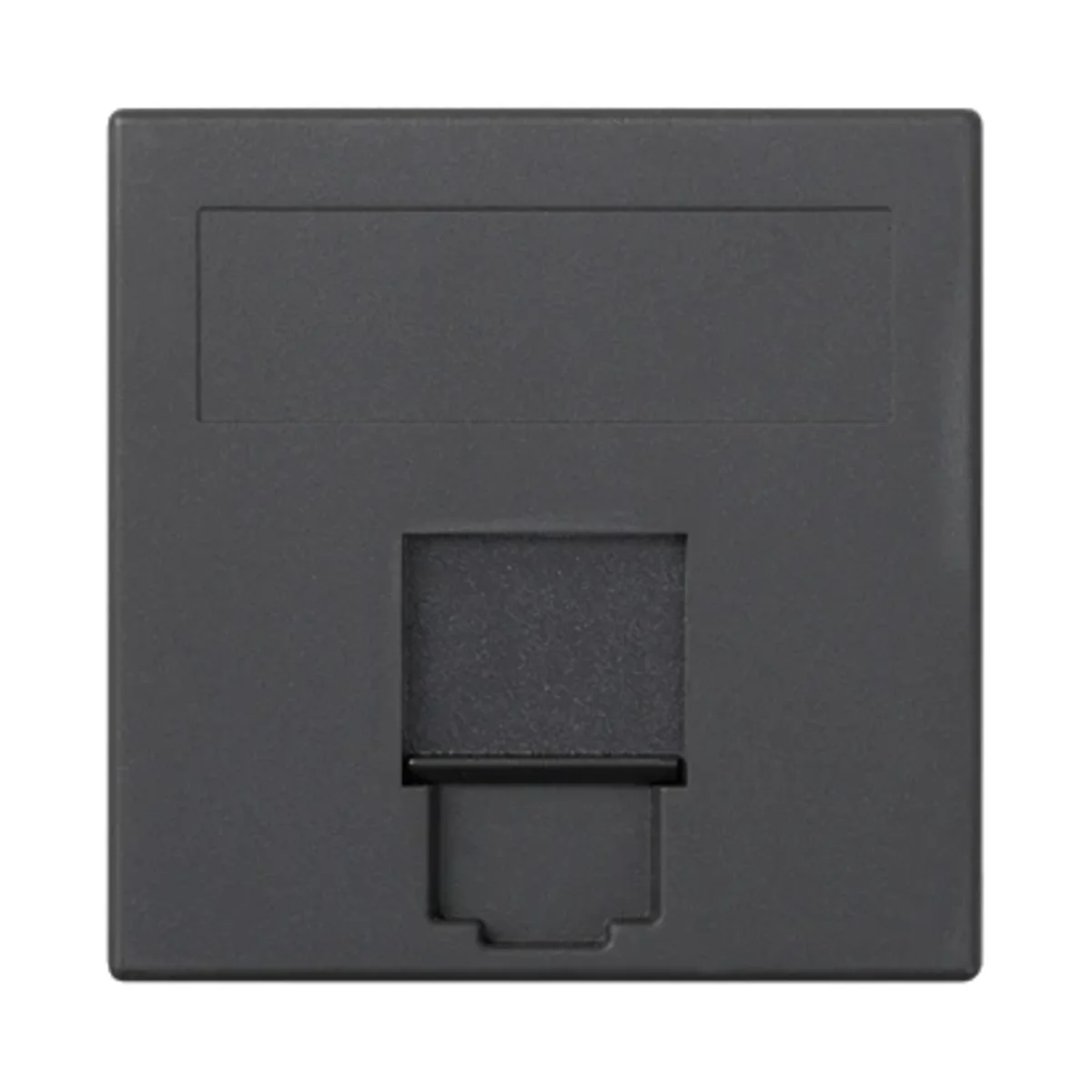 Płytka S500 1x RJ z osłoną PANDUIT szary grafit 50019085-038 - obrazek 1
