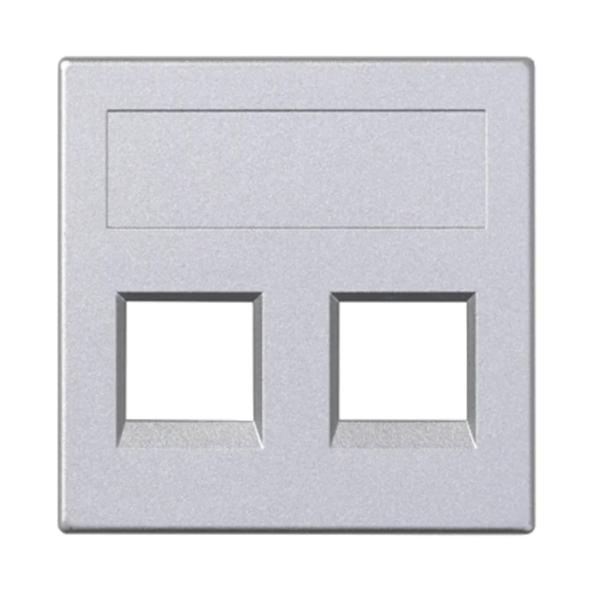 Płytka S500 2x RJ bez osłon NEXANS aluminium 50018189-033 - obrazek 1