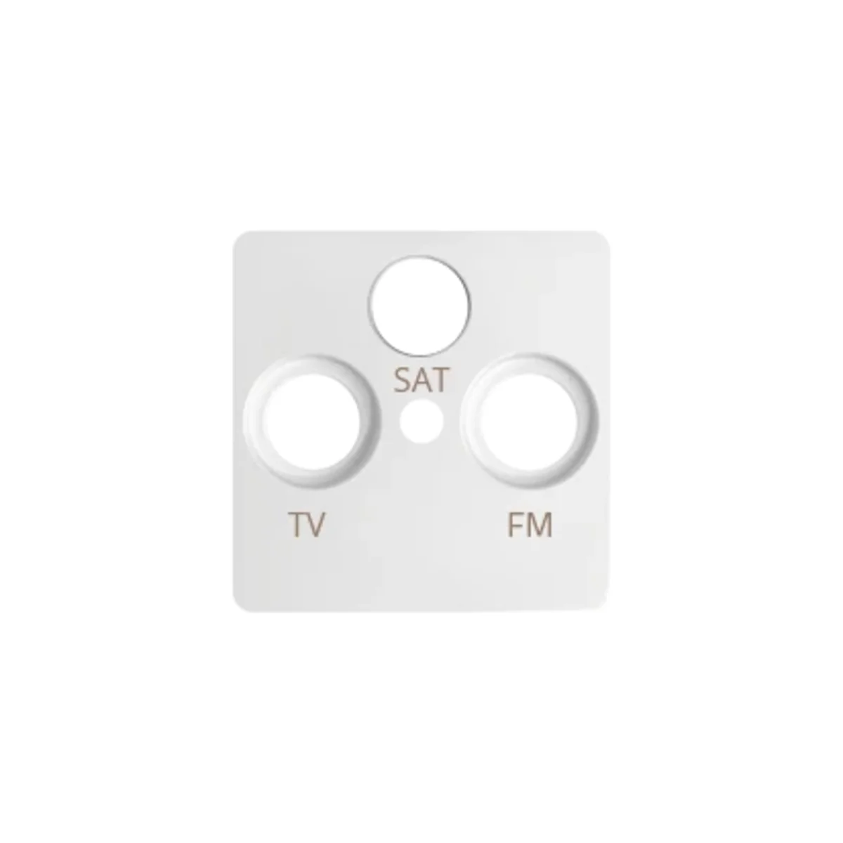 Pokrywa gniazda R-TV-SAT biała 82037-30 - obrazek 1