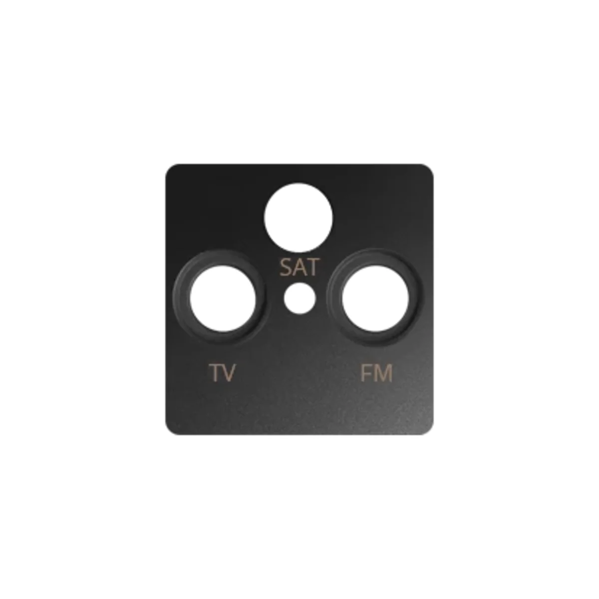 Pokrywa gniazda R-TV-SAT grafit 82037-38 - obrazek 1