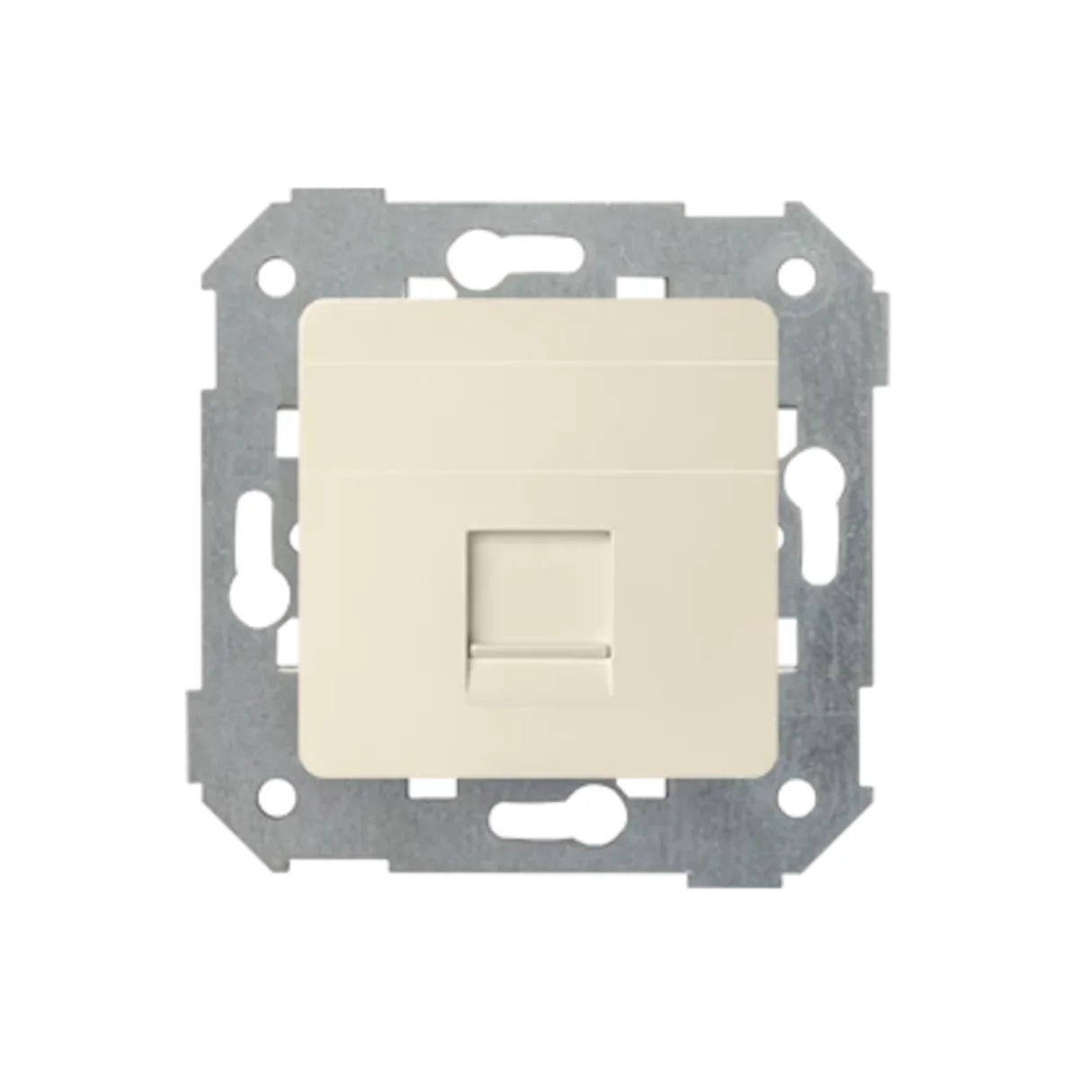 Pokrywa gniazda RJ45 1 gniazdo z adapterem i żaluzją beż 82005-31 - obrazek 1