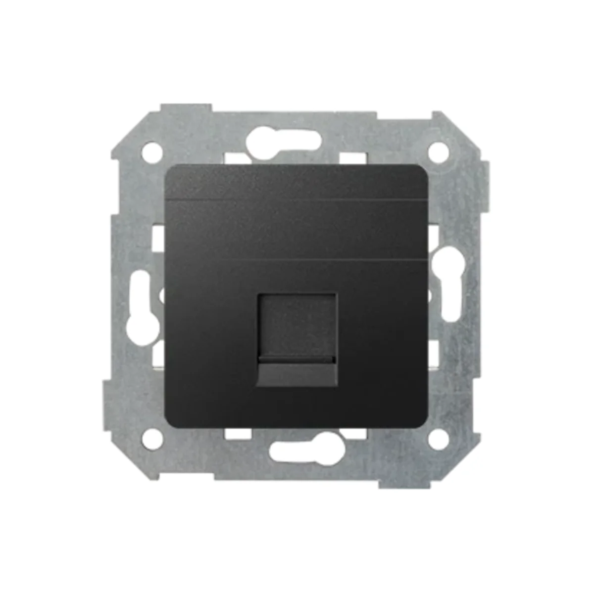 Pokrywa gniazda RJ45 1 gniazdo z adapterem i żaluzją grafit 82005-38 - obrazek 1