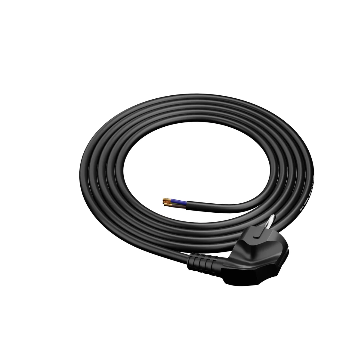 PP-50/1,8M/3X1,5/OMY ŻO/ Przewód przyłączeniowy z wtyczką kątowa UniSCHUKO; 3x1,5; OMY żo; 1,8m; BIAŁY W-98206 - obrazek 1