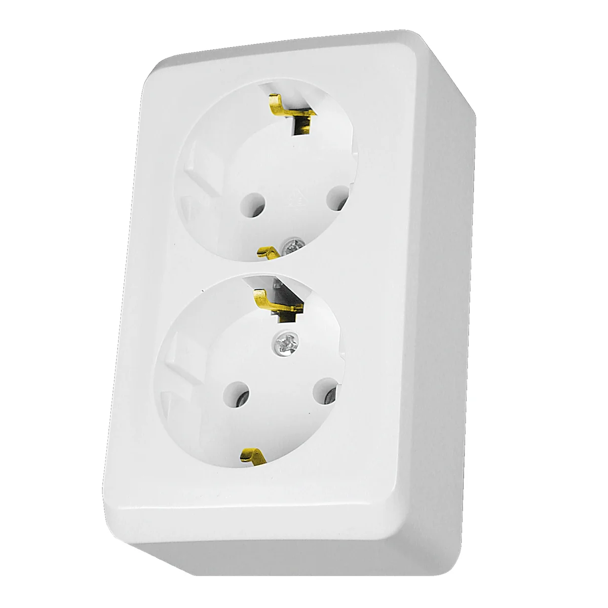 Prima Gniazdo podwójne SCHUKO biały WDE001048 - obrazek 1