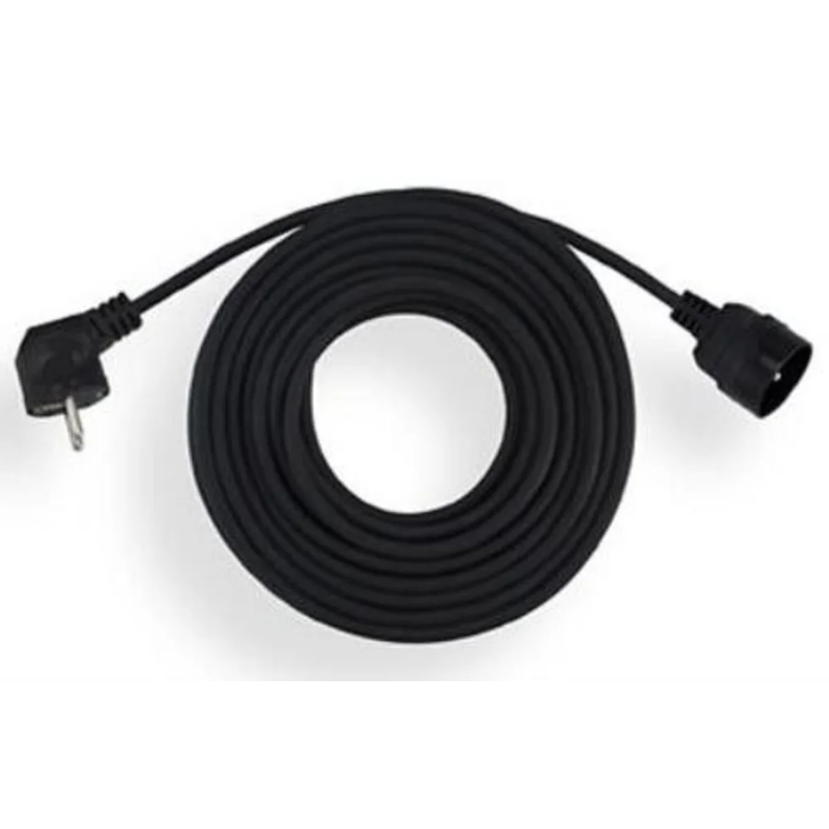 Przedłużacz 1-krotny, 1x2P+Z gumowy czarny H05RR-F 3x1mm² - 15m 250V~/10A PS-1015G PS-1015G - obrazek 1