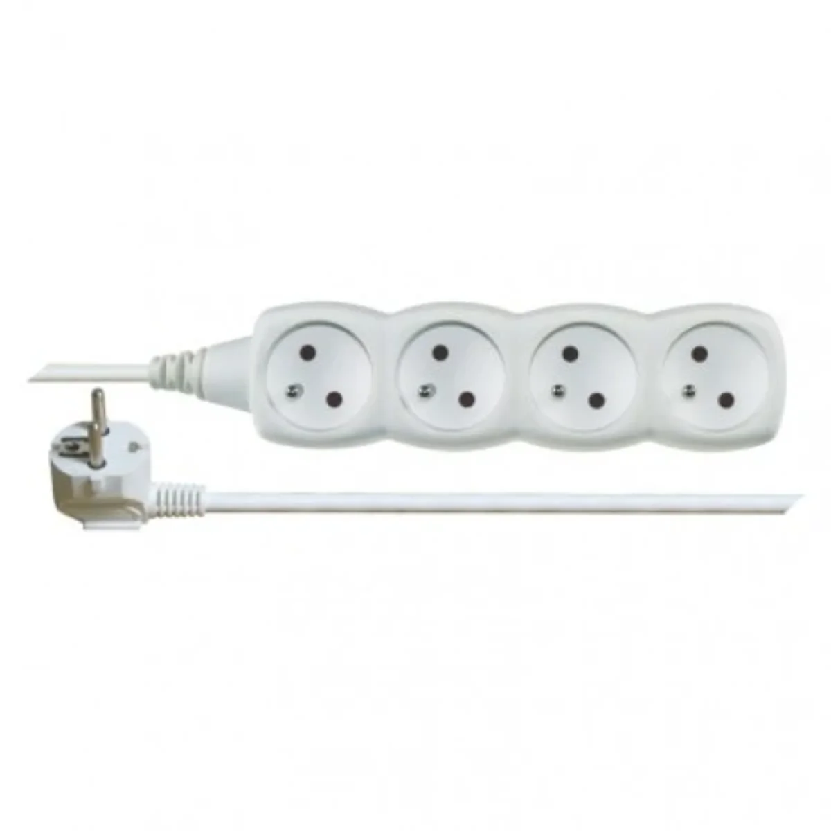 Przedłużacz 3 m / 4 gniazda / biały / PVC / 1 mm2 P0413 - obrazek 1