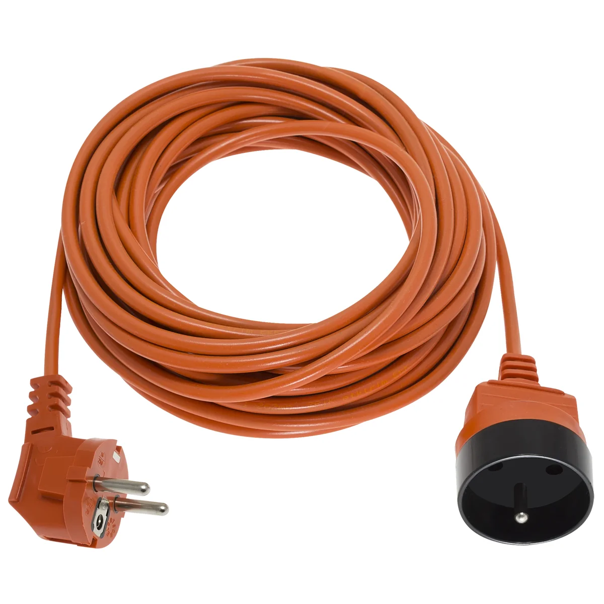 Przedłużacz ogrodowy 1-krotny, 1x2P+Z pomarańczowy PVC 3x1mm² - 10m 250V~/10A PS-1010-5 PS-1010-5 - obrazek 1