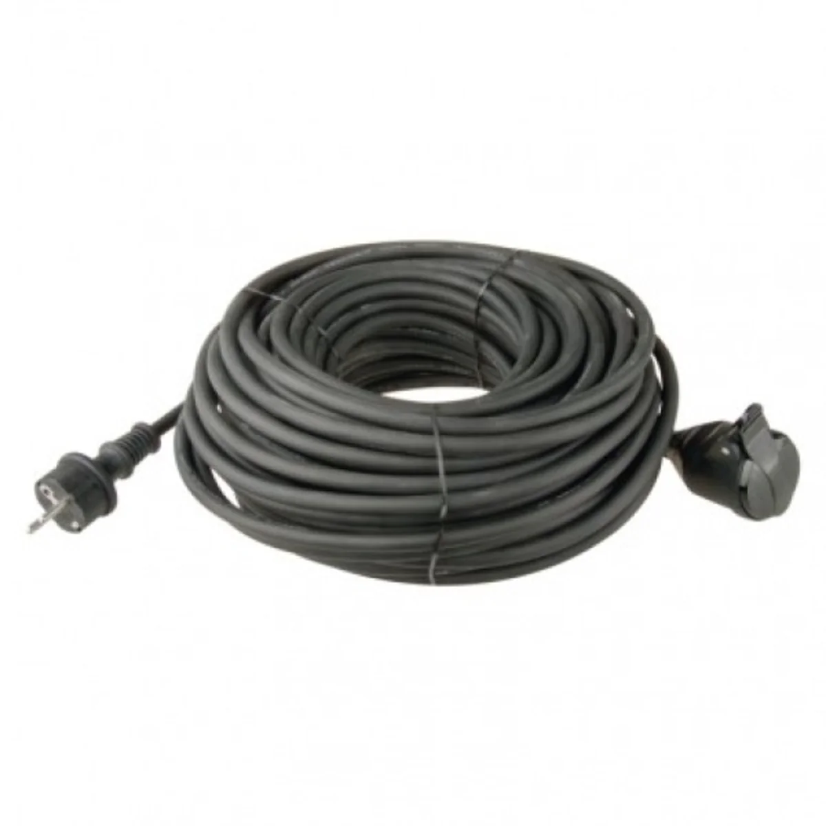 Przedłużacz ogrodowy 20 m / 1 gniazdo / czarny / guma-neopren / 230 V / 1,5 mm2 P01720 - obrazek 1