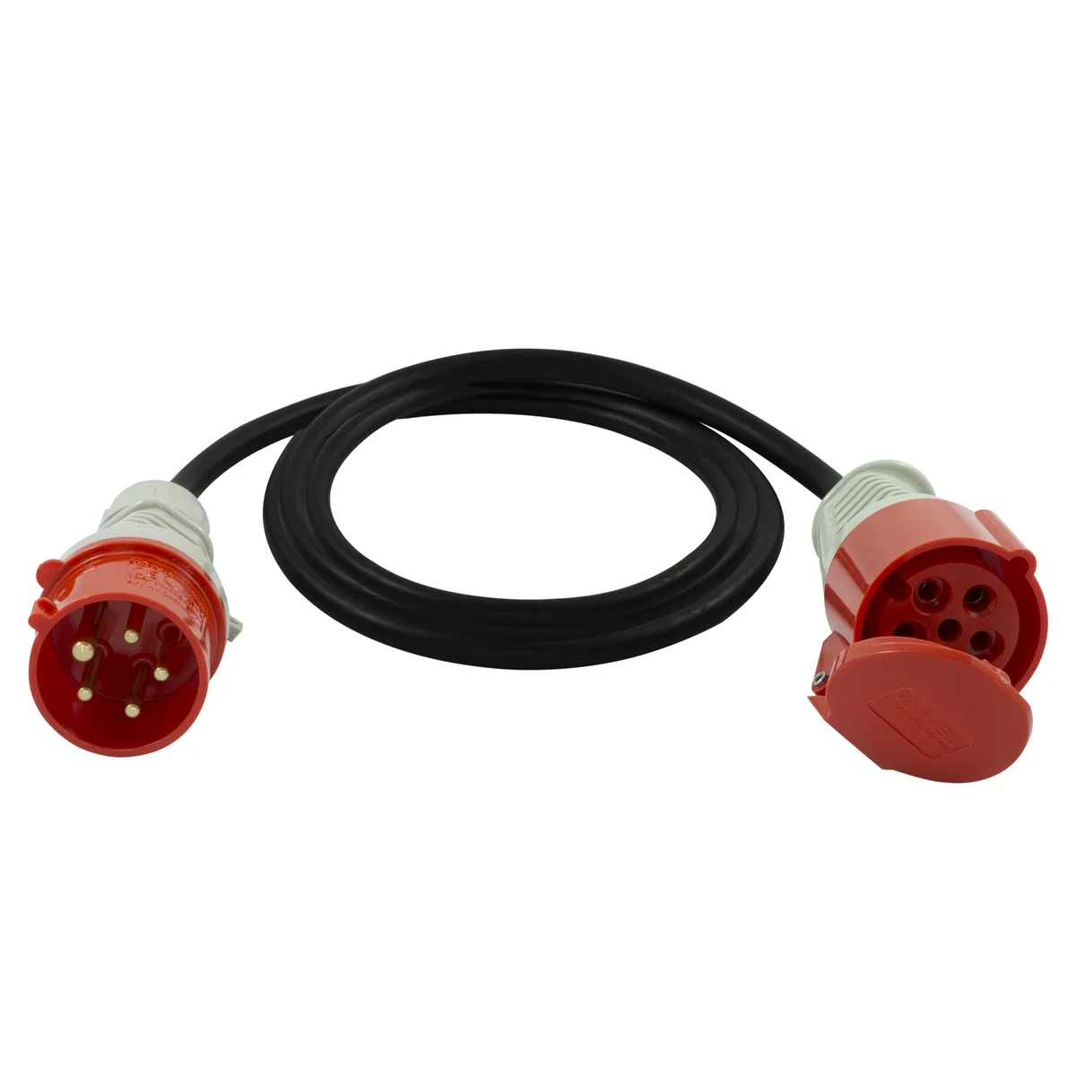 Przedłużacz PRZEMYSŁOWY, siłowy IP-44, 1x3P+N+Z 32A/400V~ guma czarny H07RN-F 5x2,5mm² - 20m SP5-32-2,5-20 SP5-32-2,5-20 - obrazek 1