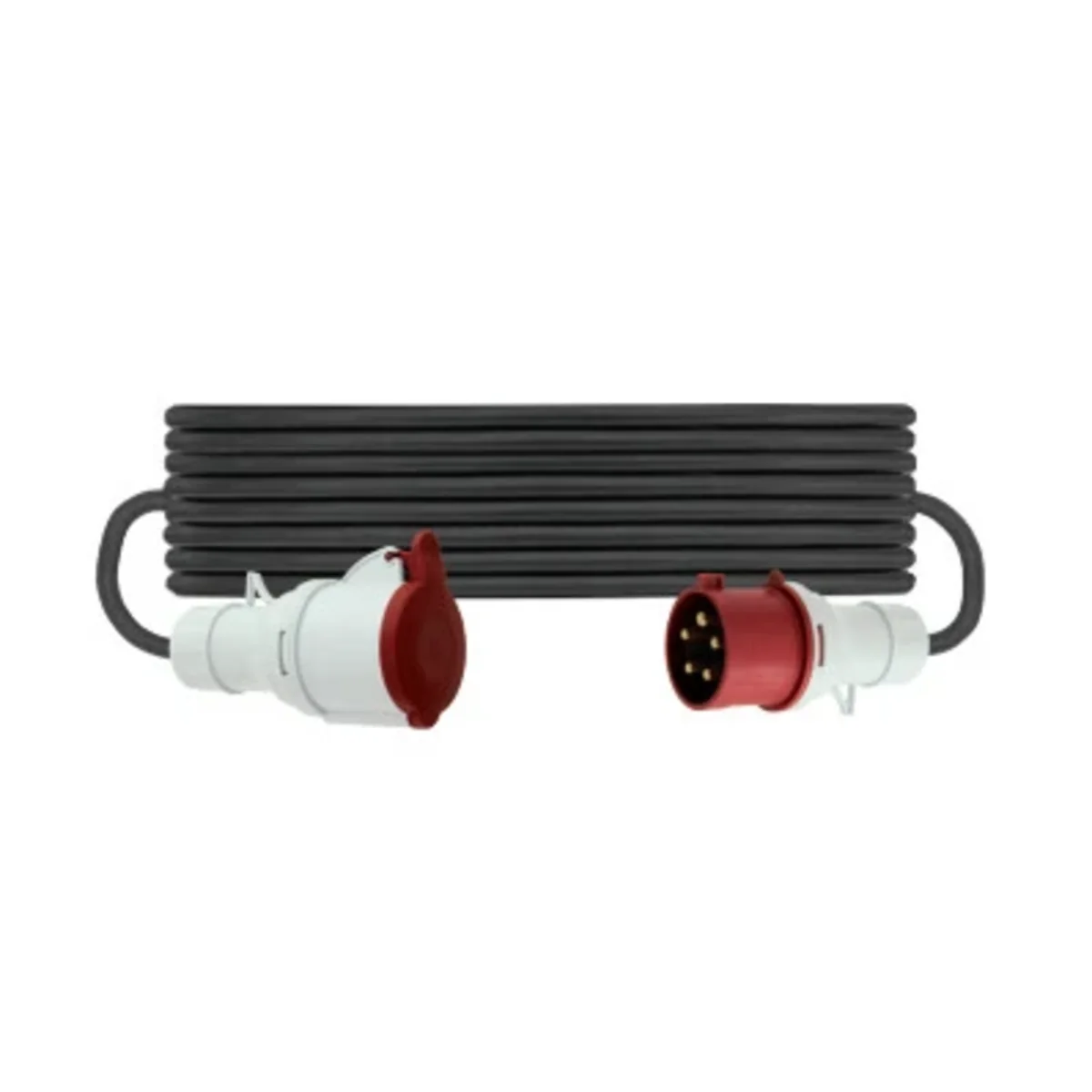 Przedłużacz siłowy z przewodem H07RN-F 5x4mm2 - 30m, gniazdo: 32A/5P, wtyczka: 32A/5P, 400V, IP44 B.1135-30 - obrazek 1