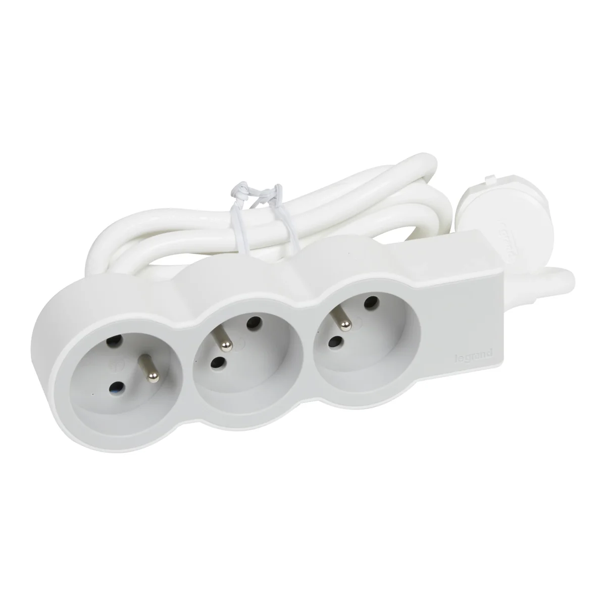 PRZEDŁUŻACZ STANDARD 3X2P+Z, Z PRZEWODEM 3.0 METRA 3X1.5 MM2 - BIAŁY/JASNOSZARY 049488 - obrazek 1