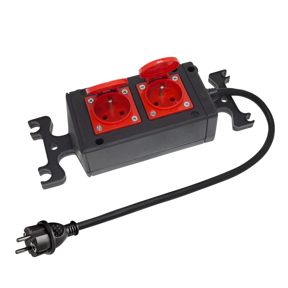 Przedłużacz WARSZTATOWY IP-44, 2x2P+Z 230V~/16A guma czarny H07RN-F 3x1,5mm² - 3m PWP-11-3 PWP-11-3 - obrazek 1