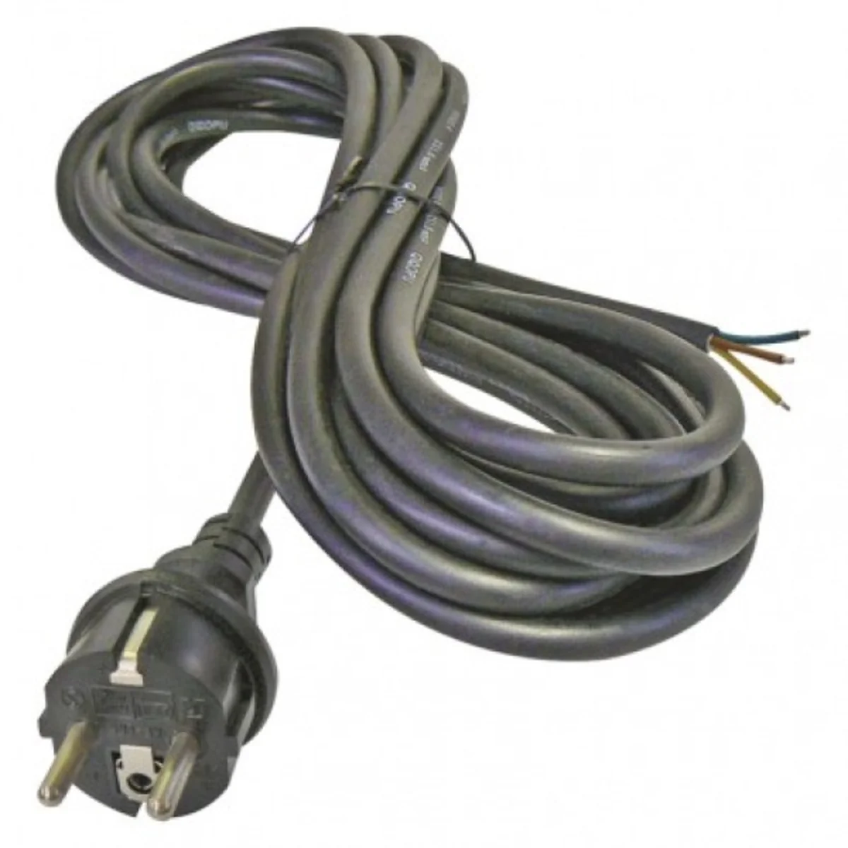 Przewód przyłączeniowy guma 3×1,5mm, 5m czarny S03250 - obrazek 1