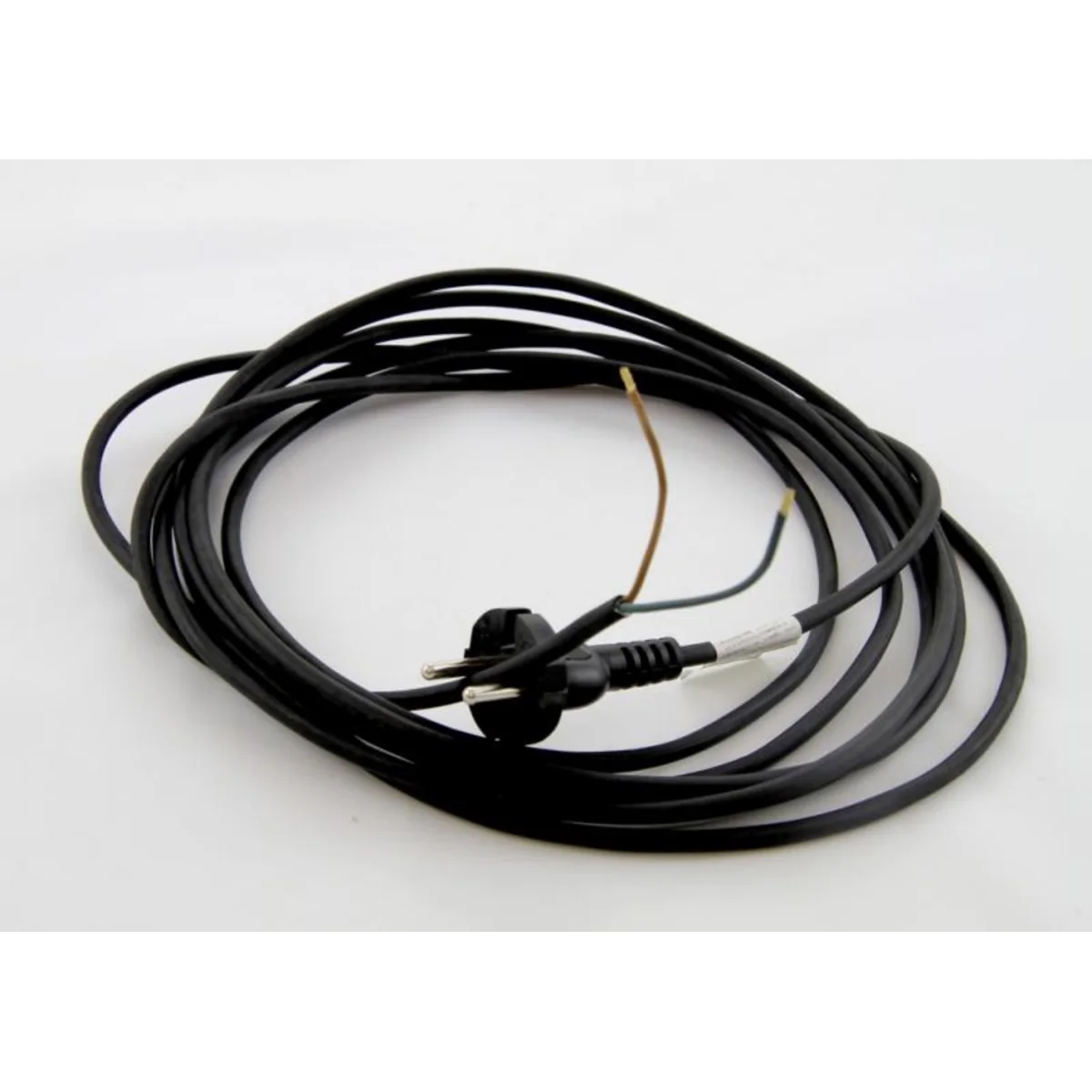 Przewód przyłączeniowy gumowy z zalewaną wtyczką prostą czarny 250V~/10A H05RR-F 2x1mm² - 5m PZ1P-5-G PZ1P-5-G - obrazek 1