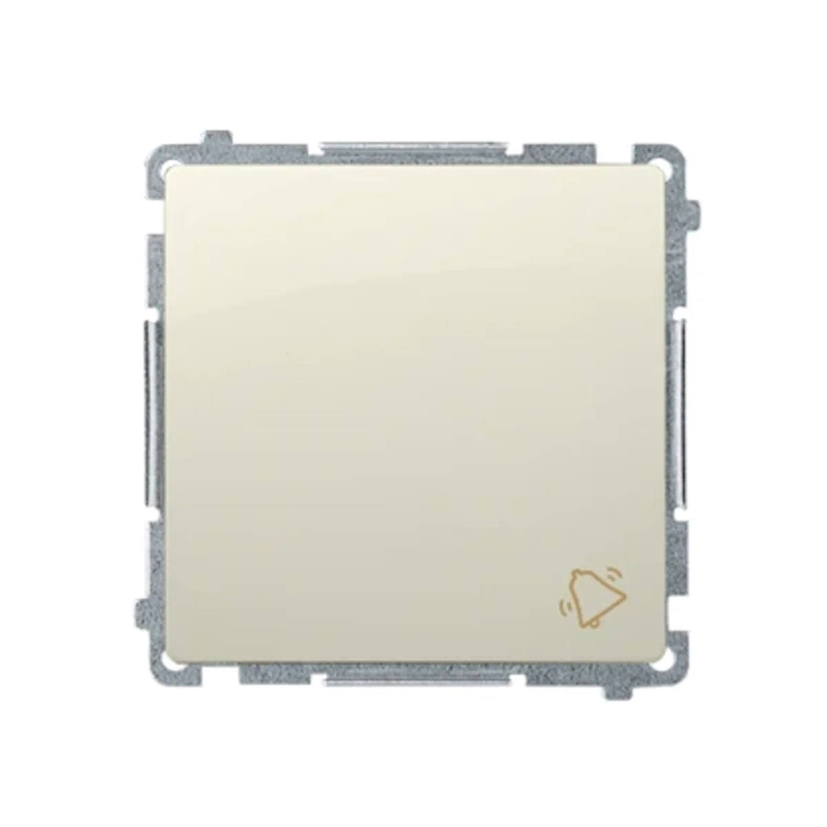 Przycisk dzwonek (moduł) 10A 250V zaciski śrubowe beż BMD1.01/12