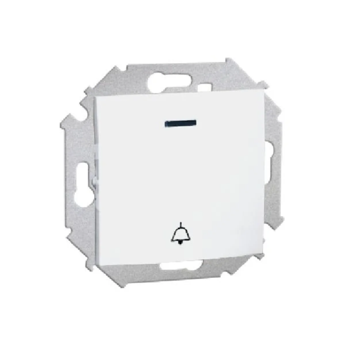 Przycisk "dzwonek" z podświetleniem (moduł) 10A 230V zaciski śrubowe biały 1591162-030 - obrazek 1