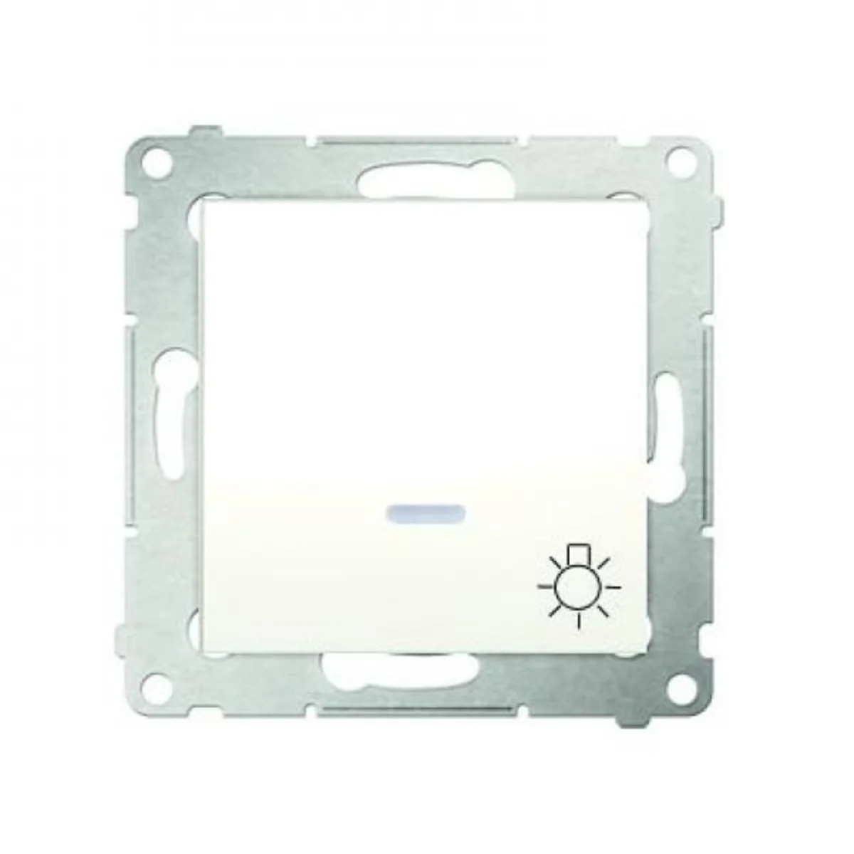 Przycisk "światło" z podświetleniem LED (moduł) 10A 230V szybkozłącza krem DS1L.01/41 - obrazek 1