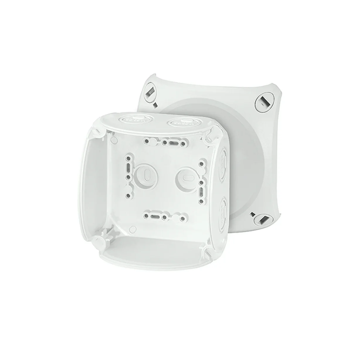 Puszka do instalacji zewnętrznych KF 0400 G 104x104x70mm bez zacisków IP66/67/69 szara 62000045 - obrazek 1