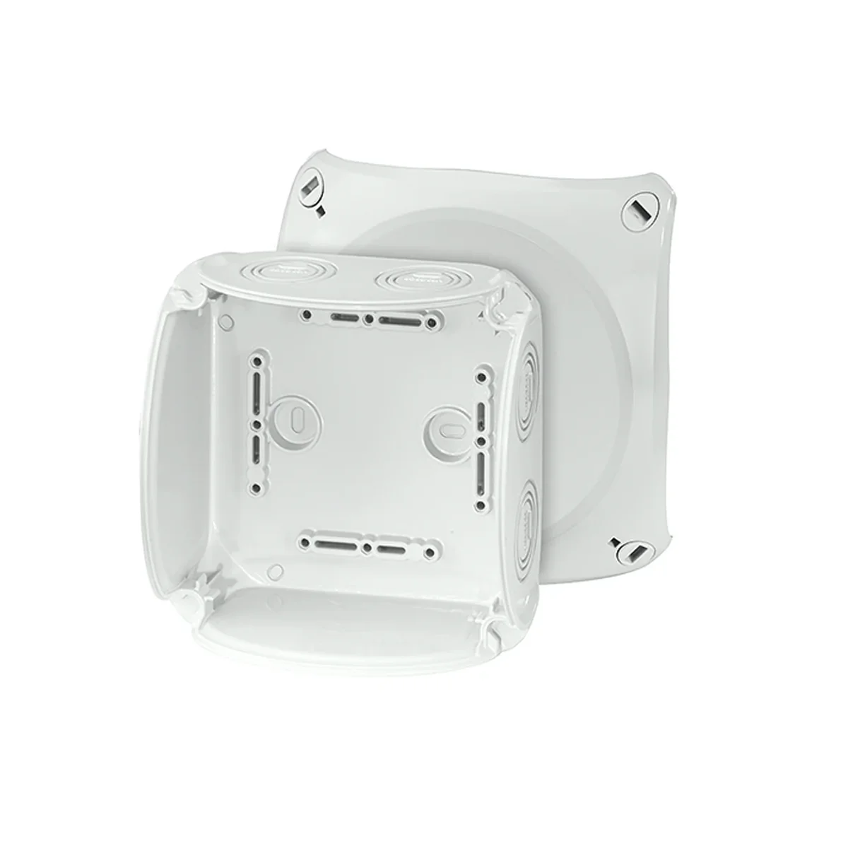 Puszka do instalacji zewnętrznych KF 0600 G 130x130x77mm bez zacisków IP66/67/69 szara 62000051 - obrazek 1