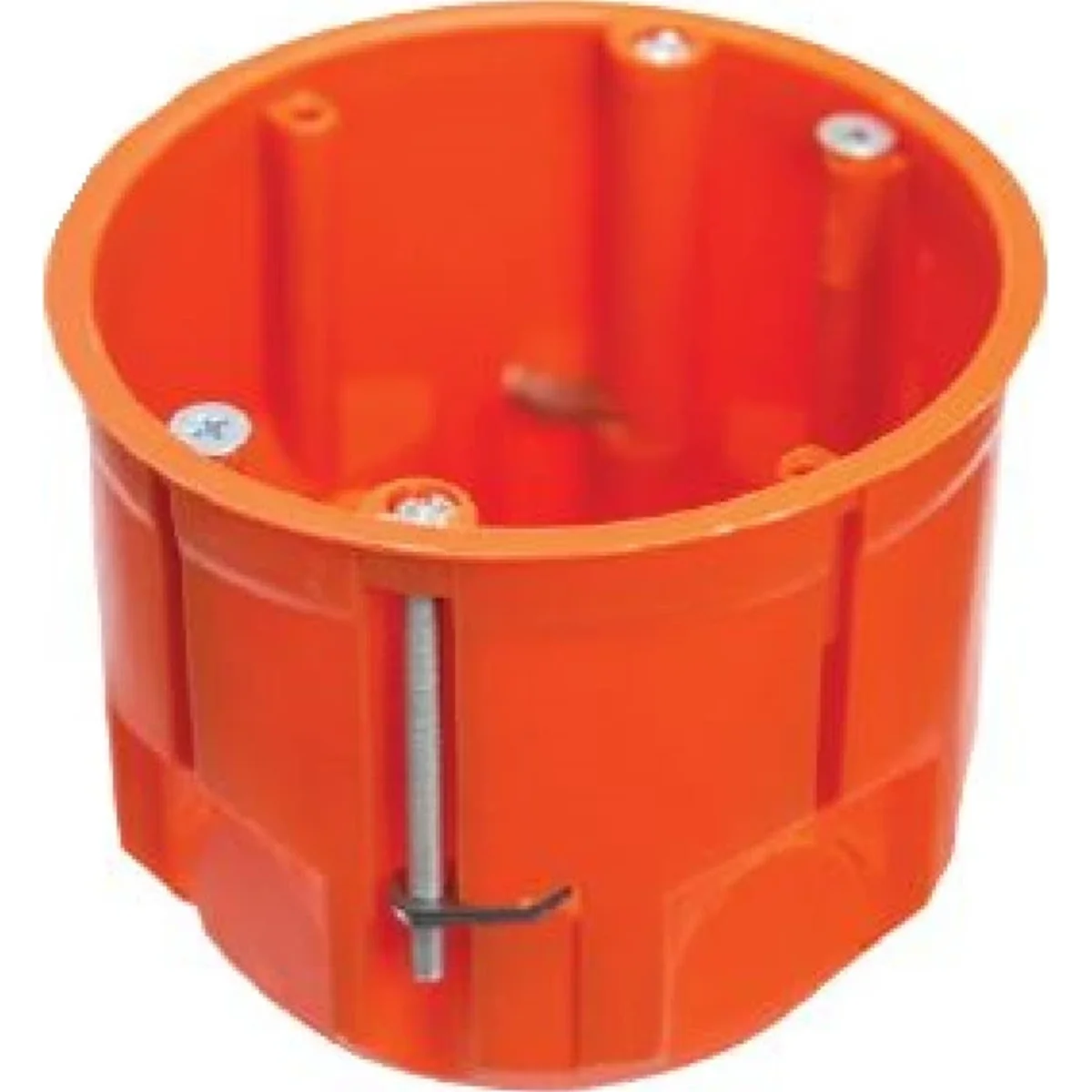 Puszka do pustych ścian PK60 LUX, głęboka 60mm, fi68, z wkrętami, pomarańczowa, IP30 A.0044LP - obrazek 1