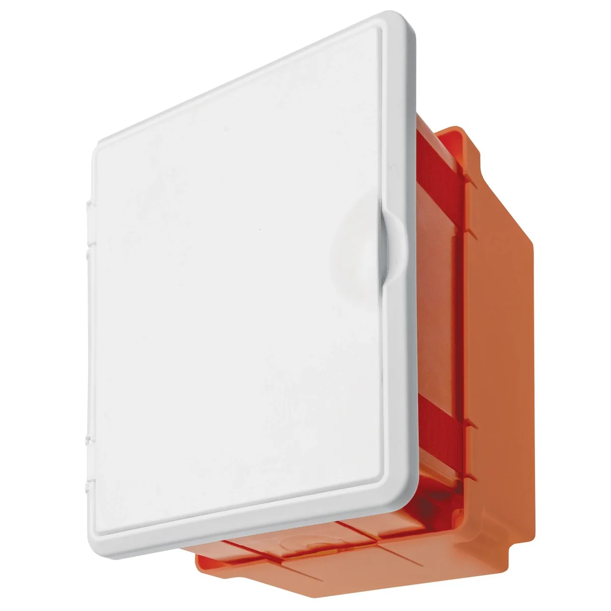 Puszka do złącza odgromowego MINI, regulowana, z drzwiczkami, 180x150x145mm, pomarańczowa, IP20 R.8144D - obrazek 1